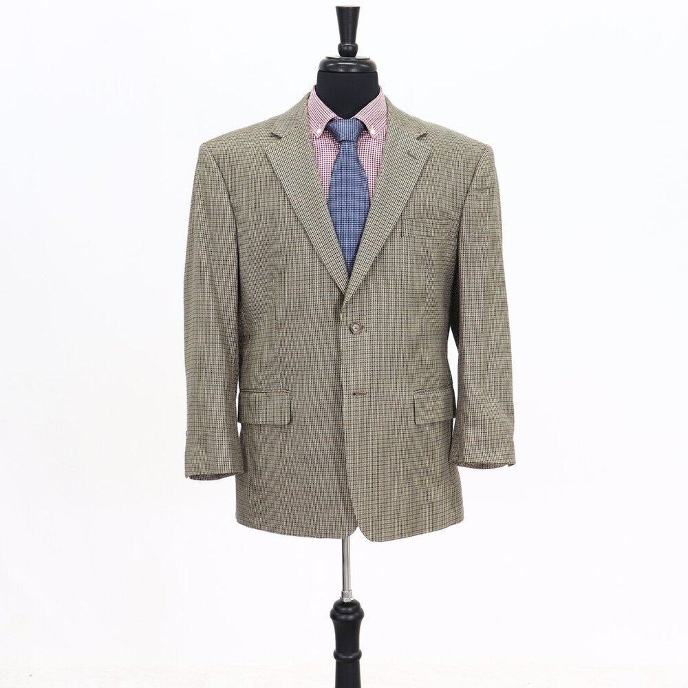 Jos. A. Bank 42S Beige Solid 2-Button Sport Coat Blazer Jacket G675